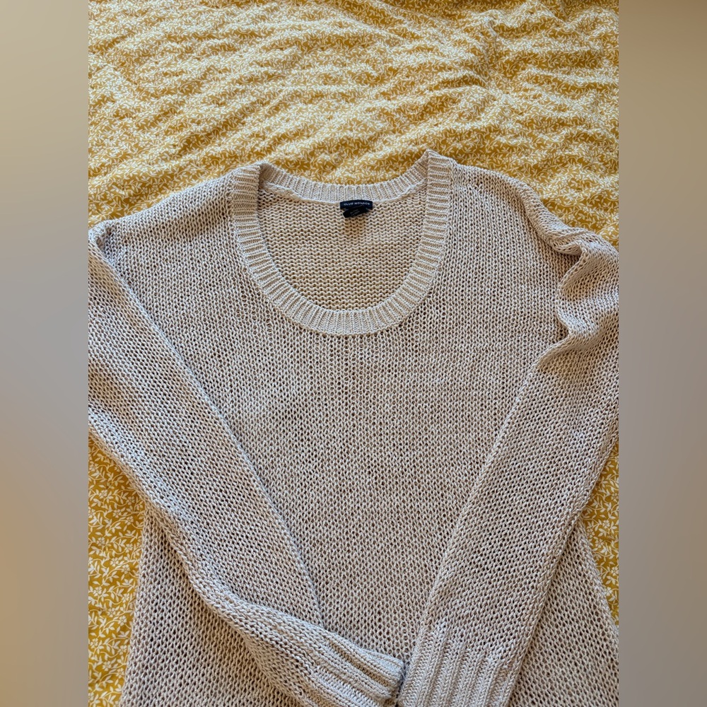 Club Monaco Cream Knit Top